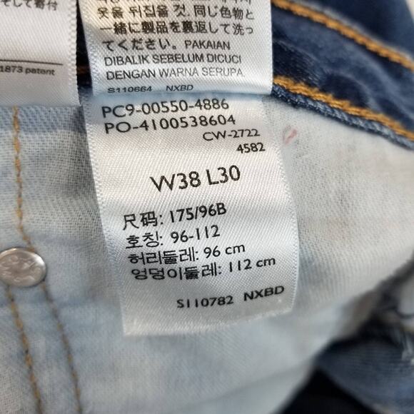 Levis 550 Jeans Mens 38x30 Relaxed Fit Tapered Leg Denim Classic Straight Pants - Picture 6 of 12